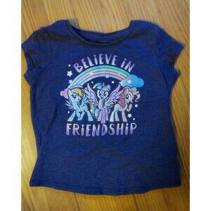 Jumping Beans My Little Pony Graphic Blue Short Sleeve T-Shirt Girls 3T Cotton